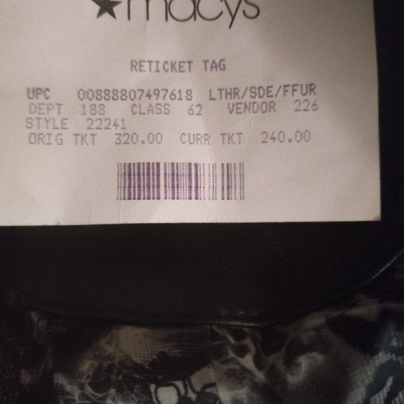 NWT GUESS LEATHER JACKET - Picture 4 of 8